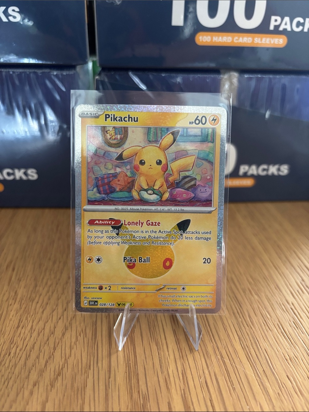 Pikachu #6 30th Celebrations Set Card 028/128